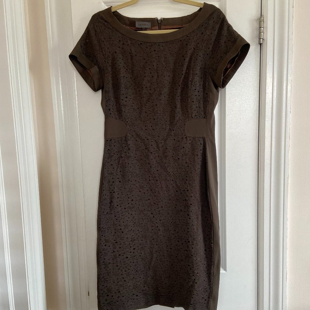 La Perla Brown Lace Dress